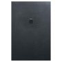 Arezzo design SOLIDSoft szögletes zuhanytálca 100x90 cm lefolyóval, antracit AR-90100A