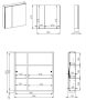 Arezzo design Basic tükrös szekrény 60 cm, 2 ajtóval AR-904653