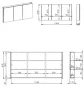 Arezzo design Basic tükrös szekrény 80 cm, 3 ajtóval AR-904654