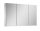 Arezzo design Basic tükrös szekrény 100 cm, 3 ajtóval AR-904655