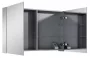 Arezzo design Medium tükrös szekrény 100 cm, Technobox-al, 2 ajtóval AR-904659