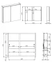 Arezzo design Basic tükrös szekrény 70 cm, 2 ajtóval AR-904661