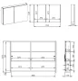 Arezzo design Basic tükrös szekrény 90 cm, 2 ajtóval AR-904662