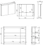 Arezzo design PREMIUM tükrös szekrény 80 cm TECHNOBOX+LED világítás AR-904664