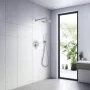 Arezzo design Astro egykaros falsík alatti zuhanyrendszer, szálcsiszolt nikkel kivitelben