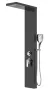 Arezzo design Columbia zuhanypanel, fekete AR-9137B