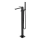 Arezzo Design Rockfield szabadon álló kádtöltő csaptelep, fekete AR-9907BL