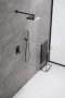 Arezzo design Rockfield falsík alatti zuhanyszett falon belüli egységgel, fekete AR-9960BL