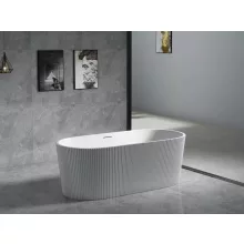 Arezzo design Arno szabadon álló akril kád 170x80 cm, fényes fehér kivitelben