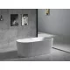 Arezzo design Arno szabadon álló akril kád 170x80 cm, fényes fehér kivitelben
