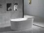 Arezzo design Arno szabadon álló akril kád 170x80 cm, fényes fehér kivitelben