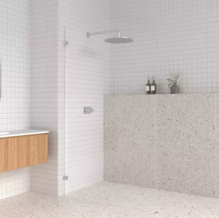Arezzo design Clear Walk-in zuhanyfal 100x200 cm, átlátszó üveg/balos 