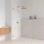 Arezzo design Clear Walk-in zuhanyfal 100x200 cm, átlátszó üveg/balos 