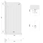 Arezzo design Clear Walk-in zuhanyfal 100x200 cm, bordázott üveg/balos AR-AS2100200