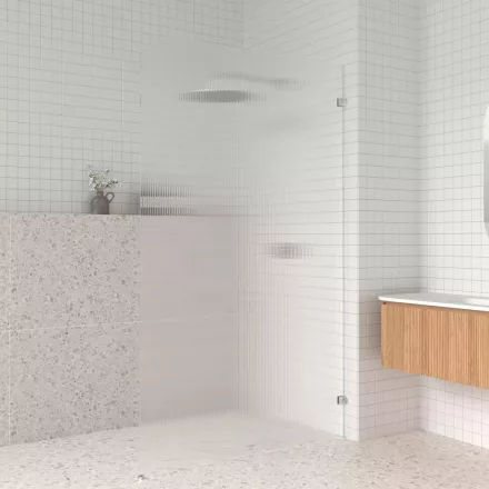 Arezzo design Clear Walk-in zuhanyfal 120x200 cm, bordázott üveg/balos 