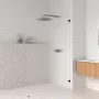 Arezzo design Clear Walk-in zuhanyfal 120x200 cm, bordázott üveg/balos 