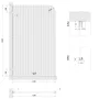 Arezzo design Clear Walk-in zuhanyfal 120x200 cm, bordázott üveg/balos 