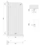 Arezzo design Clear Walk-in zuhanyfal 90x200 cm, bordázott üveg/balos 