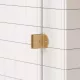 Arezzo design Clear profil szett Walk-in zuhanyfalhoz, szálcsiszolt arany kivitelben