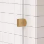 Arezzo design Clear profil szett Walk-in zuhanyfalhoz, szálcsiszolt arany kivitelben