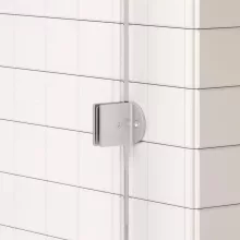 Arezzo design Clear profil szett Walk-in zuhanyfalhoz, szálcsiszolt nikkel kivitelben