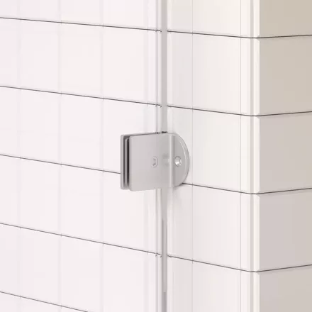 Arezzo design Clear profil szett Walk-in zuhanyfalhoz, szálcsiszolt nikkel kivitelben
