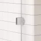 Arezzo design Clear profil szett Walk-in zuhanyfalhoz, szálcsiszolt nikkel kivitelben