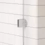 Arezzo design Clear profil szett Walk-in zuhanyfalhoz, szálcsiszolt nikkel kivitelben