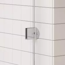 Arezzo design Clear profil szett Walk-in zuhanyfalhoz, króm kivitelben