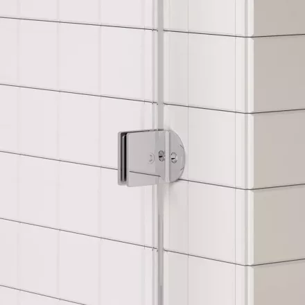Arezzo design Clear profil szett Walk-in zuhanyfalhoz, króm kivitelben