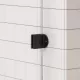 Arezzo design Clear profil szett Walk-in zuhanyfalhoz, matt fekete kivitelben