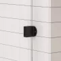 Arezzo design Clear profil szett Walk-in zuhanyfalhoz, matt fekete kivitelben
