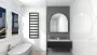 Arezzo design Cube Black törölközőszárító radiátor 1100x500 mm AR-CB11050