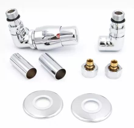 Arezzo design Cornerpex balos radiátor szelep szett, króm AR-CORNERPEX-CR-L