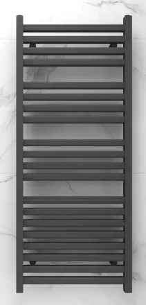 Arezzo design DUO ANTRACIT 1200x500 törölközőszárítós radiátor, fényes antracit AR-DU12050A