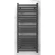 Arezzo design DUO ANTRACIT 1200x500 törölközőszárítós radiátor, fényes antracit AR-DU12050A