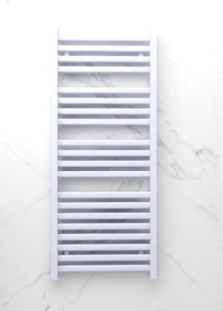Arezzo design DUO WHITE 1200x500 törölközőszárítós radiátor, fényes fehér AR-DU12050W