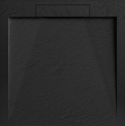 Arezzo design STONE öntött márvány zuhanytálca 90x90 cm, fekete AR-DYT099LB