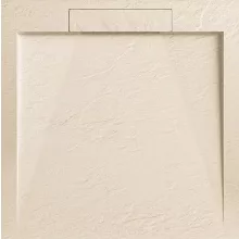   Arezzo design STONE öntött márvány zuhanytálca 90x90 cm, bézs AR-DYT099LBG