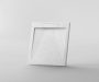 Arezzo design STONE öntött márvány zuhanytálca 90x90 cm, fehér AR-DYT099LW