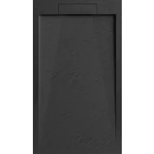   Arezzo design STONE öntött márvány zuhanytálca 120x90 cm, fekete AR-DYT129LB