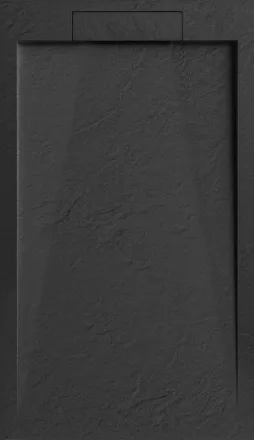 Arezzo design STONE öntött márvány zuhanytálca 120x90 cm, fekete AR-DYT129LB