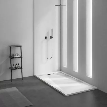 Arezzo Design STONE pala hatású öntött márvány zuhanytálca 120x90 cm fehér (AR-DYT129LW)
