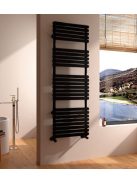 Arezzo design Flat Black 1500x500 törölközőszárítós radiátor AR-FB15050