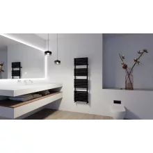   Arezzo design Flat Black 1500x500 törölközőszárítós radiátor AR-FB15050