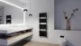 Arezzo design Flat Black 1500x500 törölközőszárítós radiátor AR-FB15050