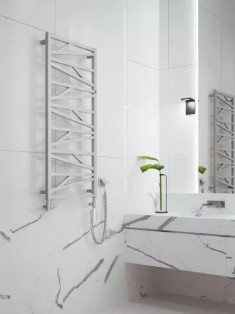 Arezzo design Frisco törölközőszárító radiátor 1187x530, fényes fehér AR-FR12050W