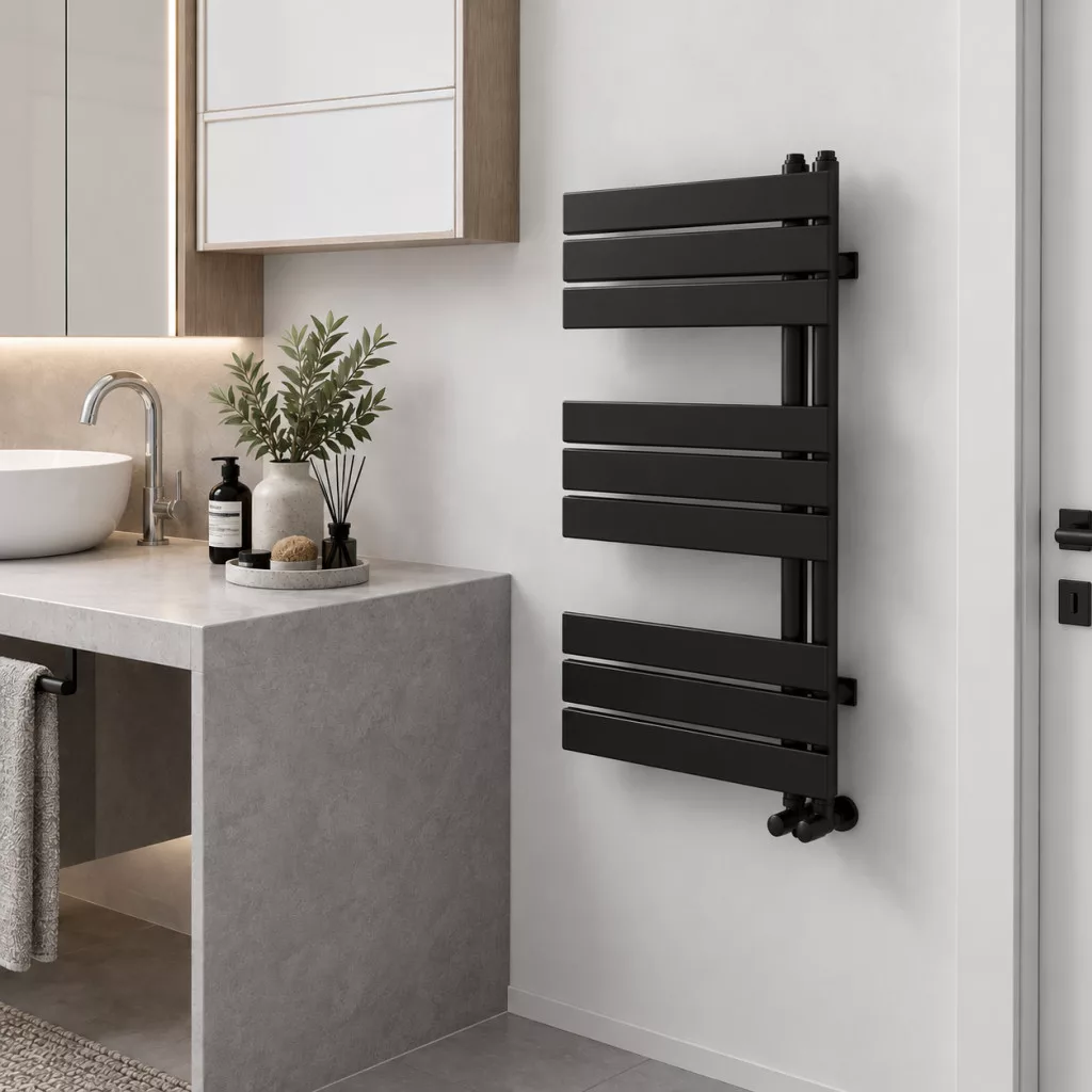 Azhar Radiater Arezzo design Horizont Black 900x500 radiátor AR-HB9050 - Fű