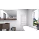 Arezzo design Horizont White Slim törölközőszárító acél radiátor 1200x500, fényes fehér AR-HS12050W