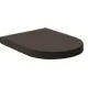 Arezzo design Indiana soft close WC tető, fekete AR-ISCB